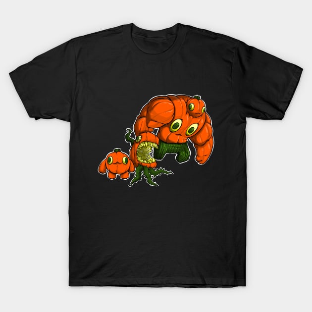 Pumpkin Heroes! T-Shirt by Sir Sasquatch Arts